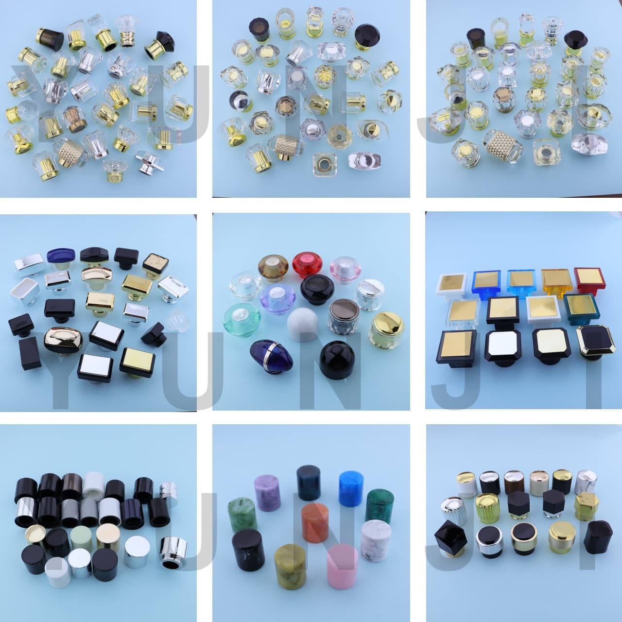 15 Caliber Universal Perfume Bottle Cap Round Square Transparent Simple Luxury Fashion Perfume Bottle Cap