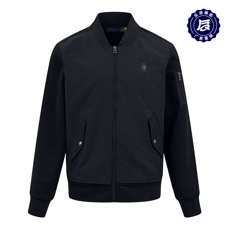 25 Guangzhou Jinbao Autumn and Winter Men's and Women's RL Stand Collar Jacket Padded Baseball Jacket Winter Jacket Men's Cloud Feel
