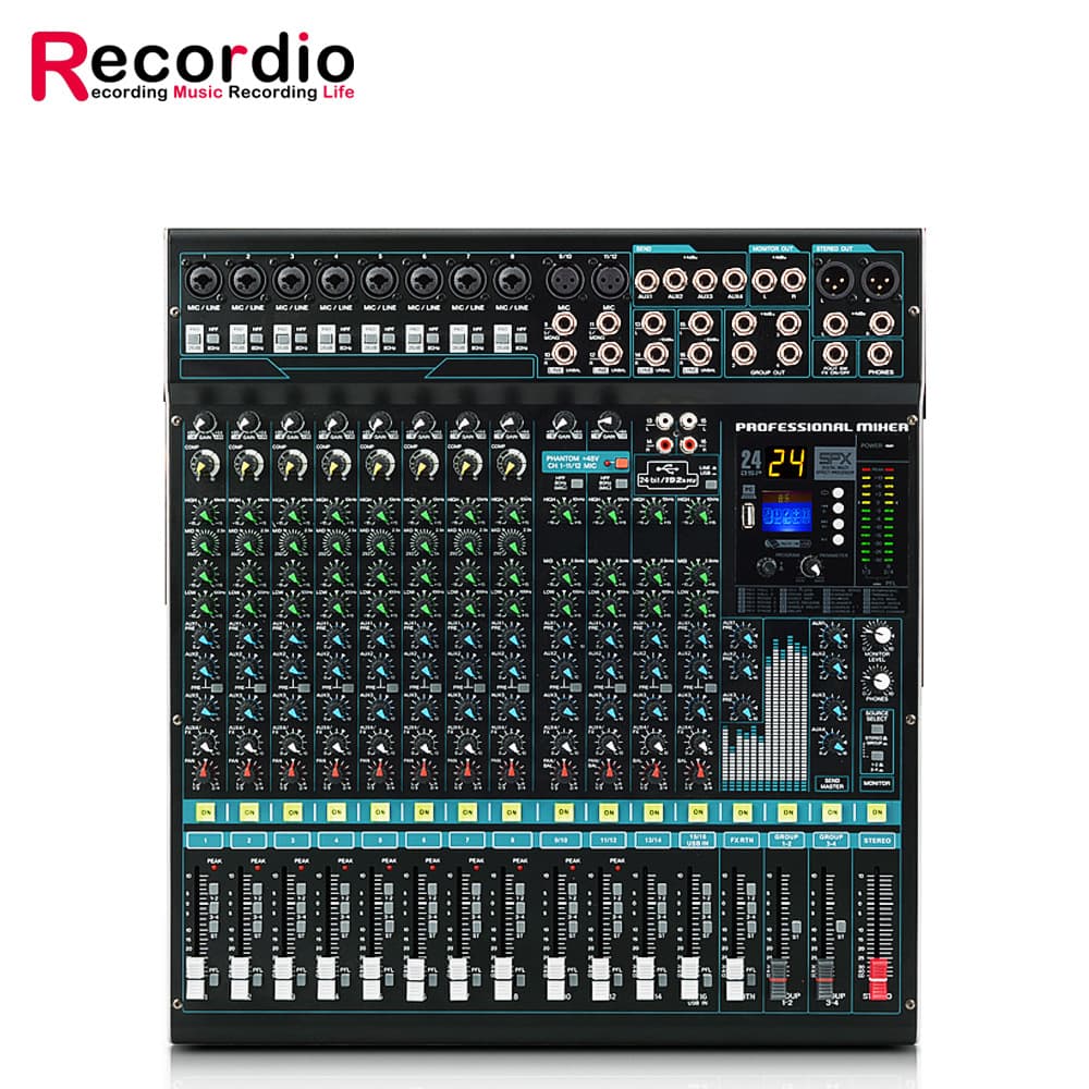 GAX-MX16 stage 16-channel mixer with 24DSP wedding performance Bluetooth MP3 mixer