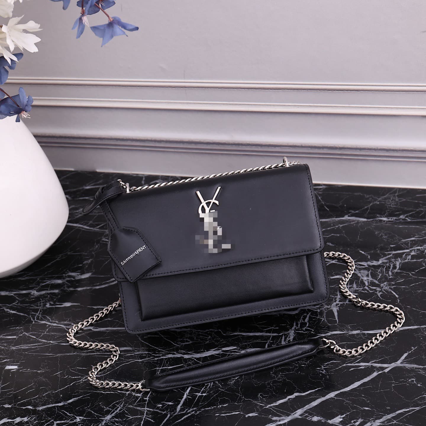 Yangshulin New French Chain Small Square Bag Cowhide Shoulder Crossbody Bag High-End Light Luxury Drop Shipping