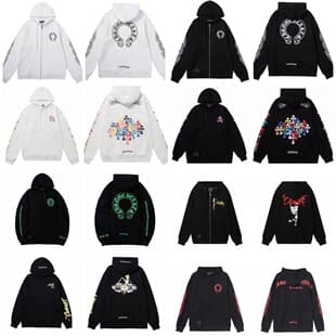 25 cross-border Chrome Hearts classic minimalist pullover hoodie collection unisex