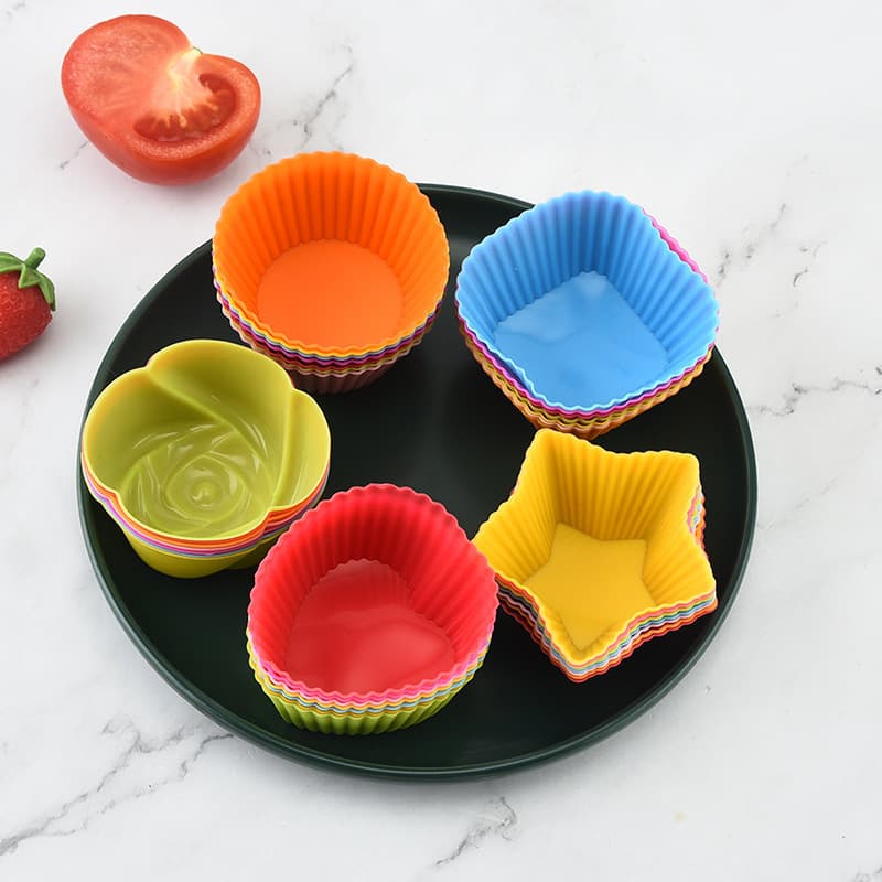Silicone Cake Cup Mold Muffin Cup Small Cake 7cm 7g Silicone Muffin Mold Diy Baking Tool Easy To Clean