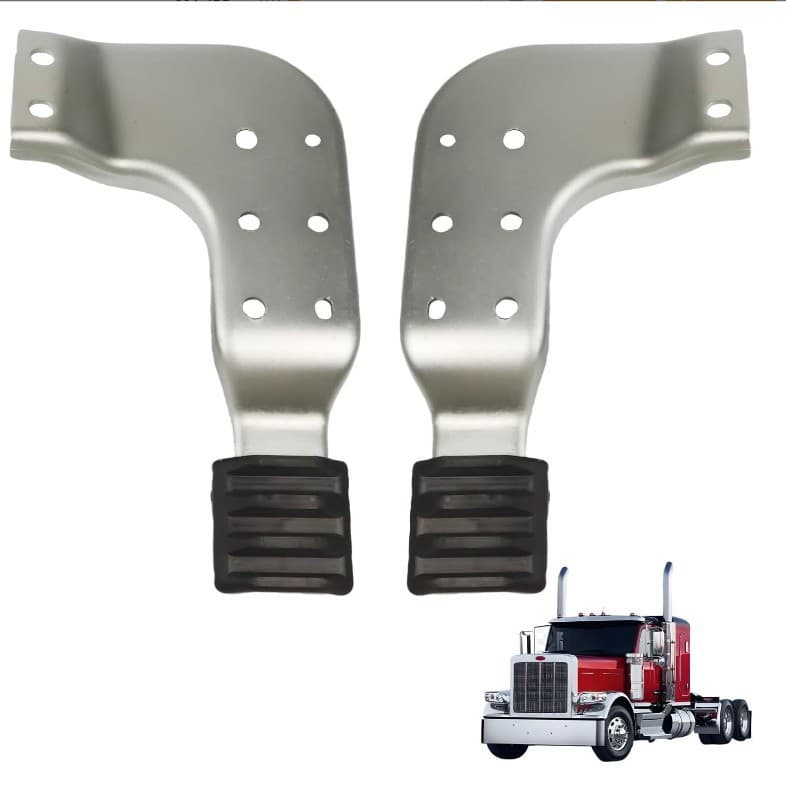 L11-6131 Left and Right Lower Engine Hood Guide Bracket only with Peterbilt Hood Bolts