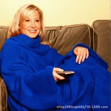 Cross-border TV blanket, warm sleeve blanket, lazy creative blanket, snuggie blanket with sleeves