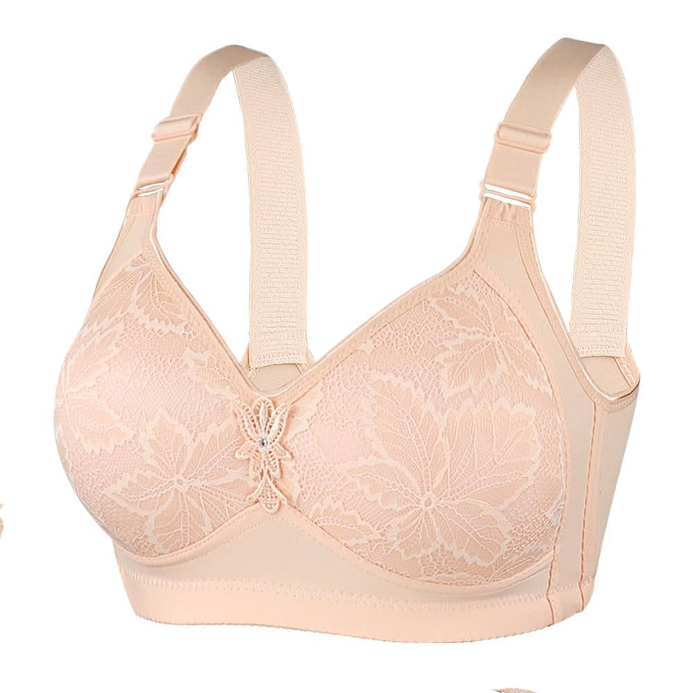 Plus Size Women's Wire-Free Comfort Bra for Middle-Aged and Elderly Adjustable Comfortable Bra Drop Shipping