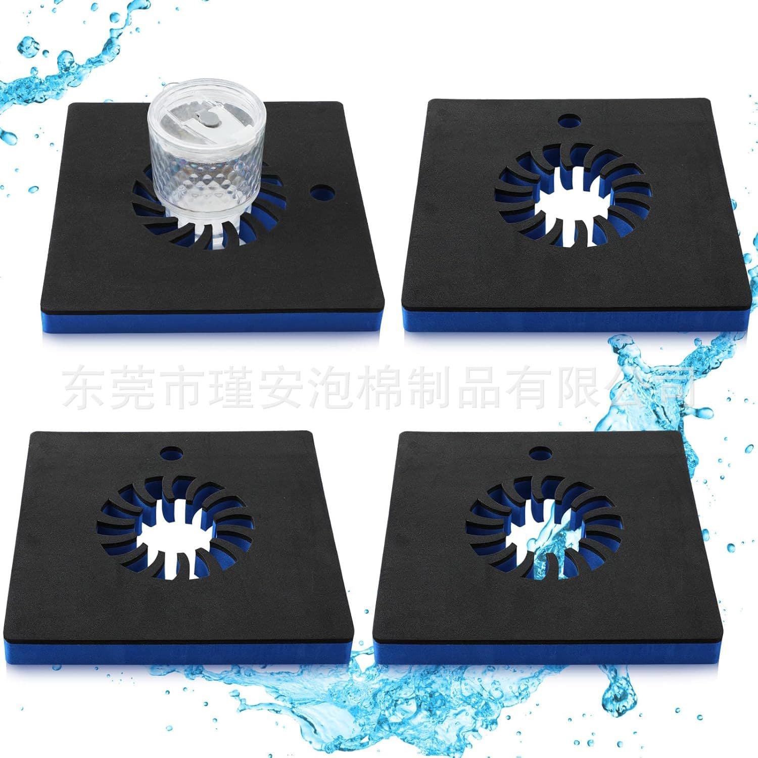 JA Spa Foam Floating Drink Holder Pool Water Bar Portable Cup EVA Floating Tray Wholesale