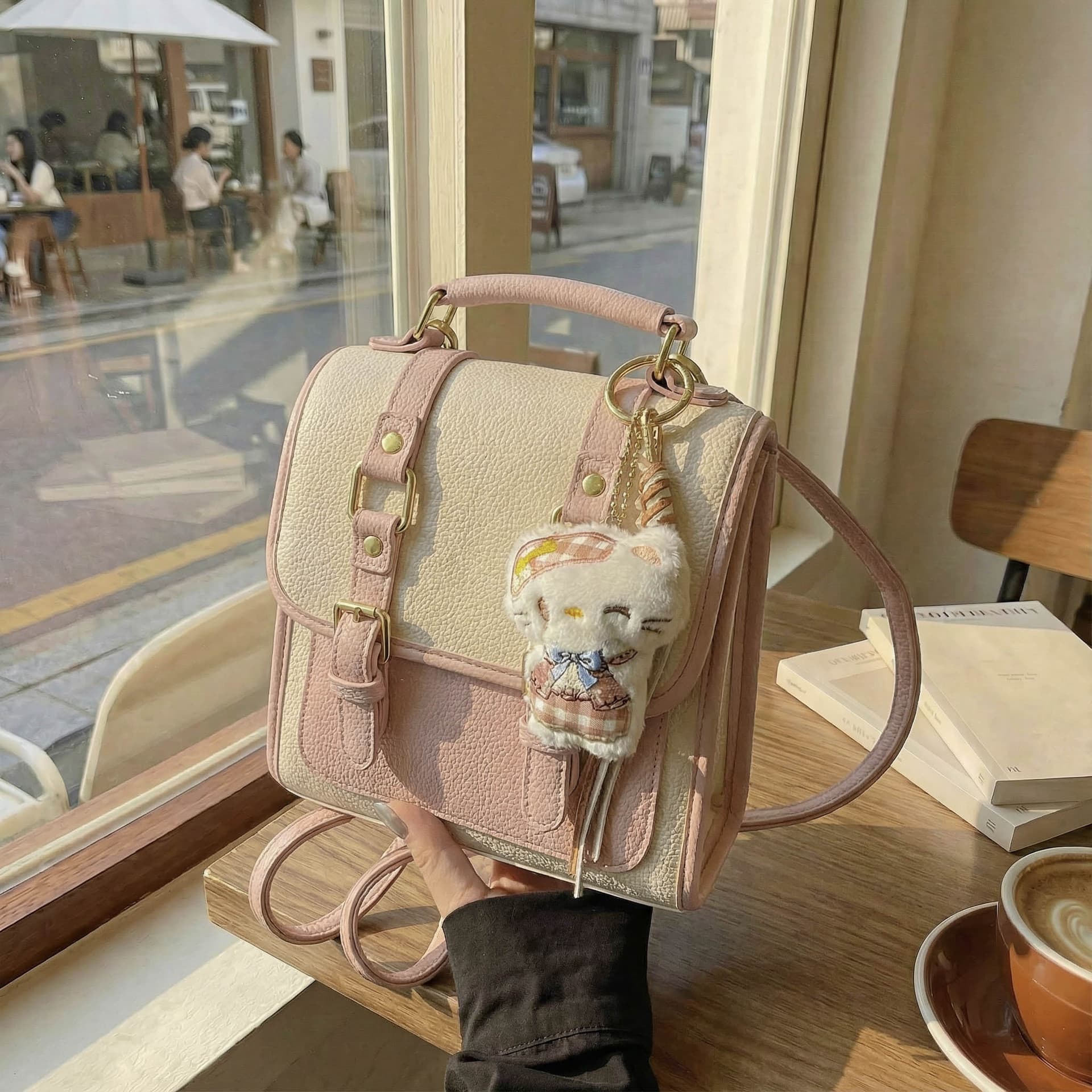 Korean Style Niche Backpack for Women 2026 New Trendy Versatile Commuter Travel Small Backpack Multifunctional Crossbody Bag