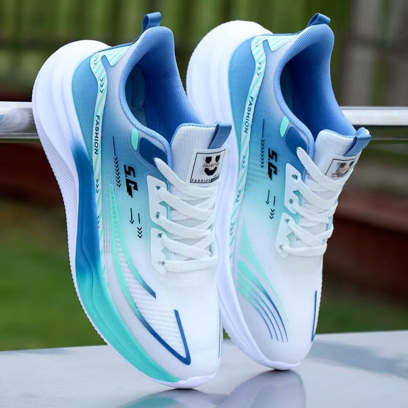 Cross-border Large Size Men's Shoes 2025 Running Shoes Spring and Autumn New Shock-Absorbing and Reboun Student Running Shoes Breathable Lightweight Casual Shoes
