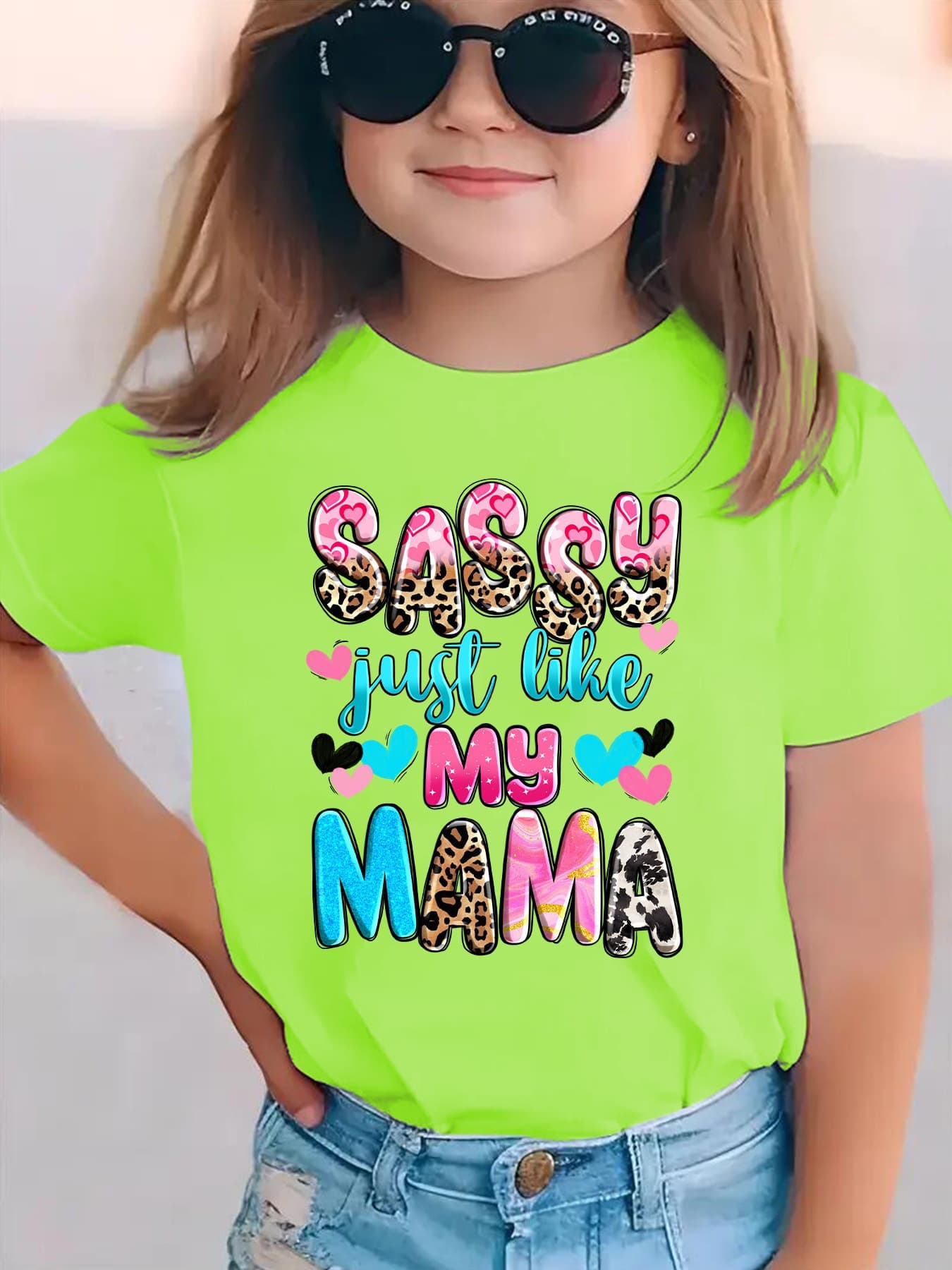 2026 New Mother's Day Letter MAMA Print Simple and Fashionable Versatile T-Shirt