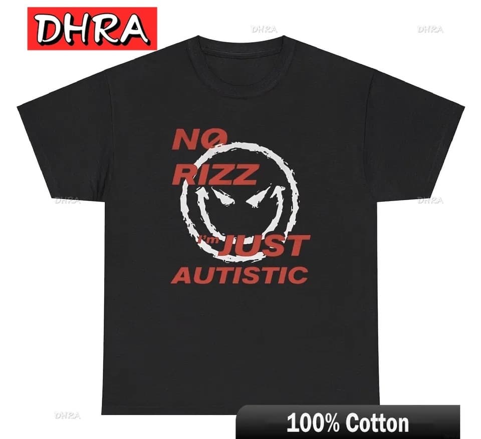 No Lizzie I’m Just Autistic T-Shirt Funny Autism Meme Weird Gen Z T-Shirt Cool Times
