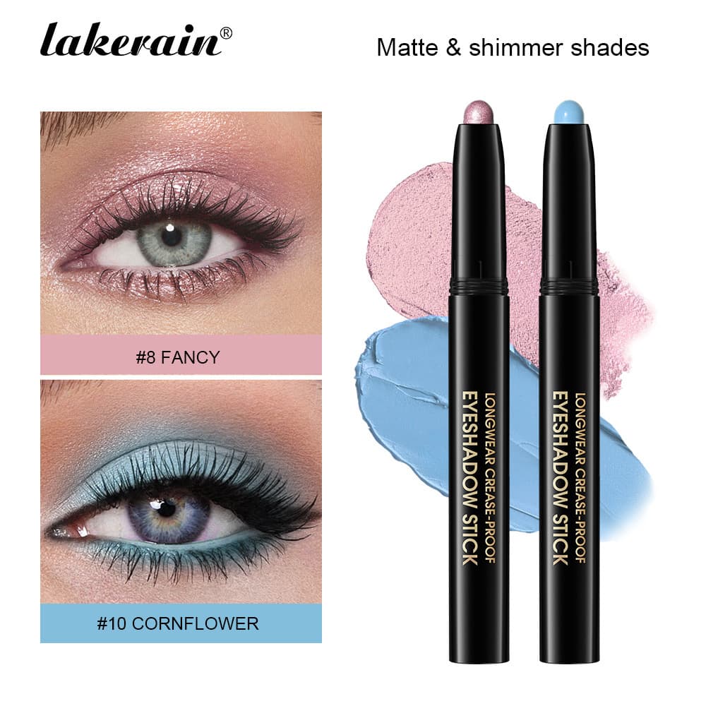 Lakerain Creamy Eyeshadow Stick, Lazy Person's One-Stroke Makeup, Eye Highlighter, Under-Eye Brightener