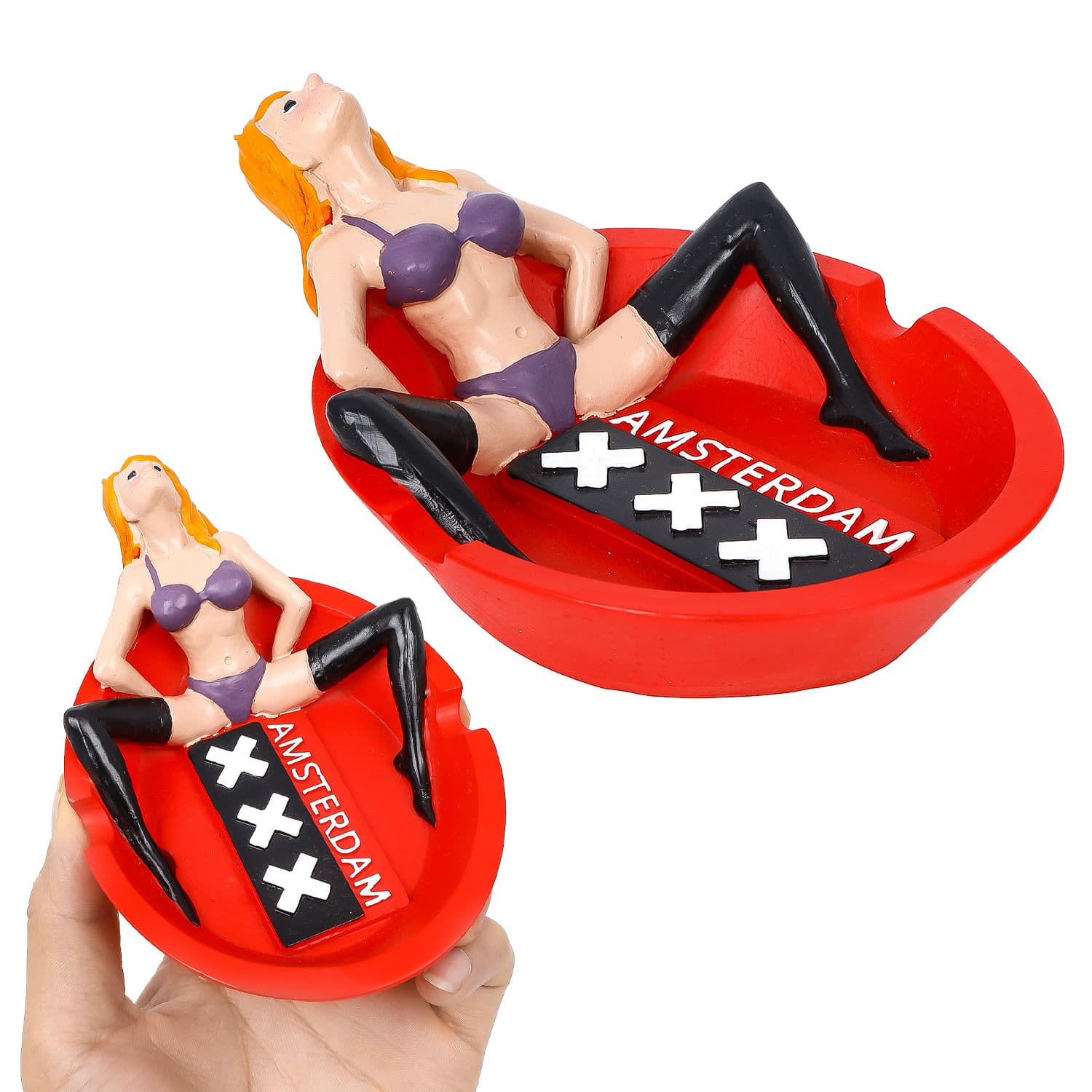 New Creative Resin Ashtray Fashionable Personality Woman Shape Ashtray Cendrier Resine