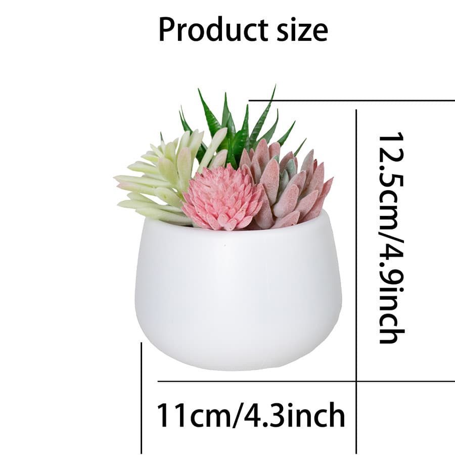 Cross-border Artificial Green Plant Eucalyptus Faux Potted Desktop Fake Bonsai Mini Artificial Flower Plastic Greenery Amazon