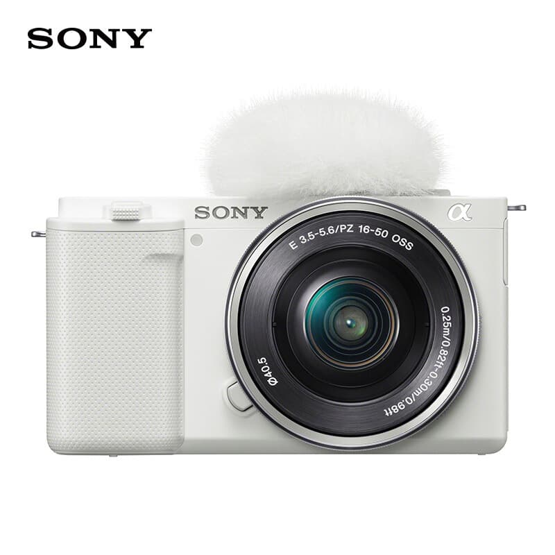 ZV-E10L Vlog Mirrorless Digital Camera, APS-C Format Portable 4K Professional Video Camera (White Body Only)
