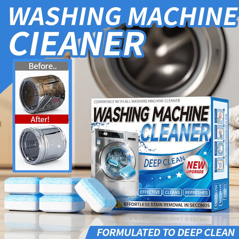Cross-border Washing Machine Cleaner Washing Machine Tub Effervescent Tablets for Scale and Stain Removal Household Cleaner 3-in-1 Cleaning Tablets