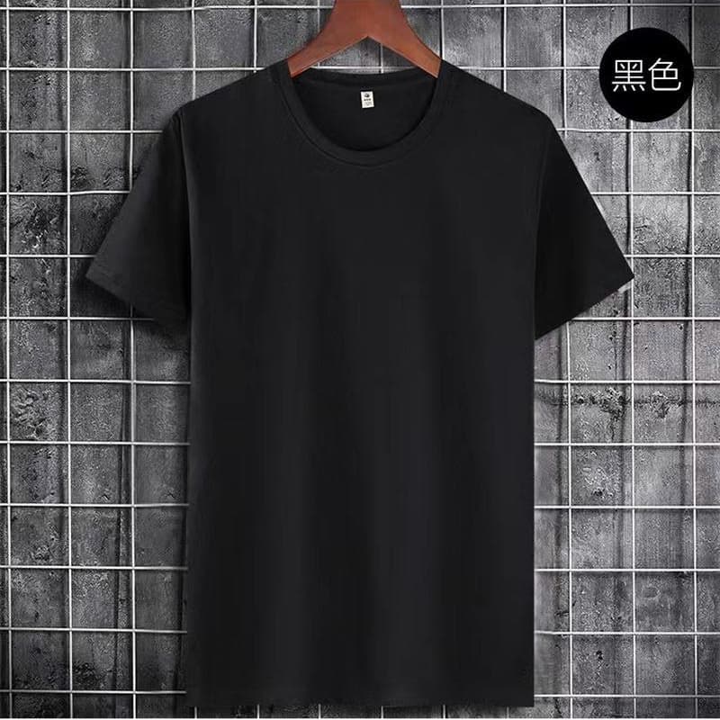Cross-border exclusive supply of 180g round neck pure cotton T-shirt European standard size short-sleeved blank shirt advertising shirt bare board printing for men