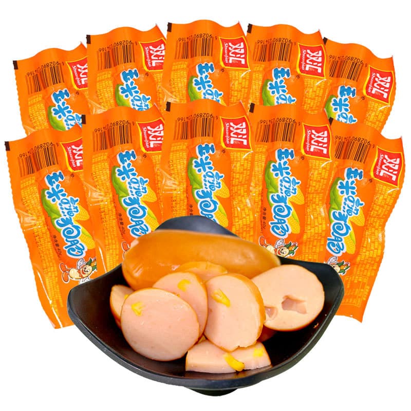 Hot Dog Corn Sausage Spicy Crispy Sausage 32g Instant Snack Sausage and Ham Snack by Yiyi
