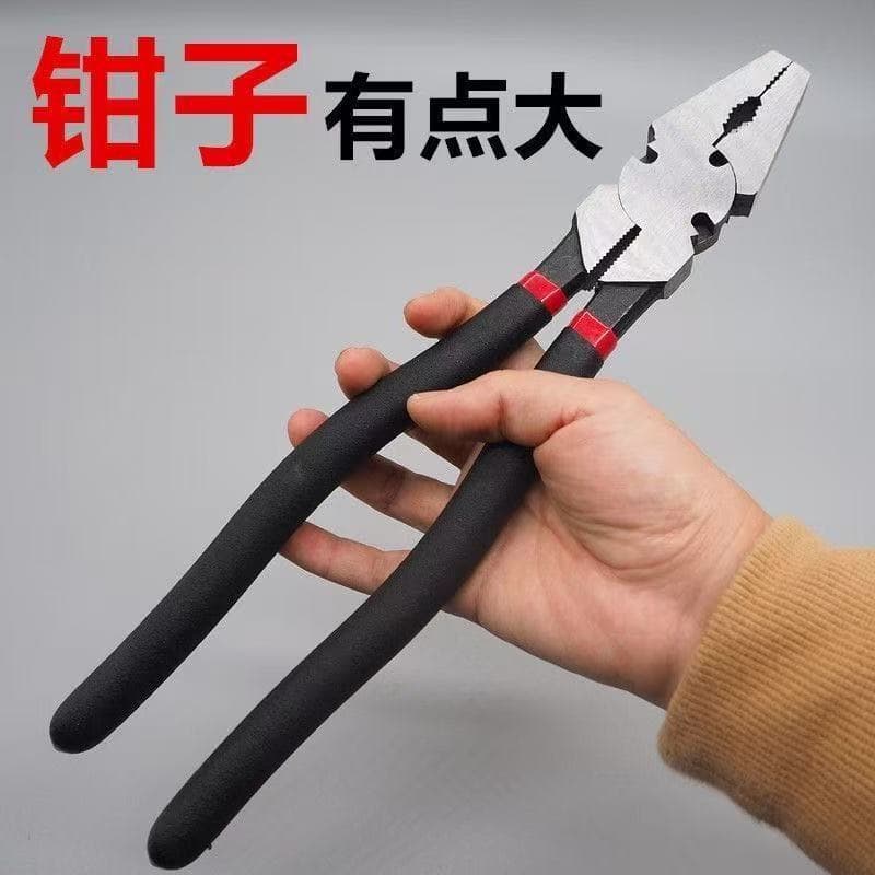 Tiger Pliers Multifunctional Manual Heavy-Duty Steel Wire Pliers 10-Inch Large Pliers Extra-Large Long Version