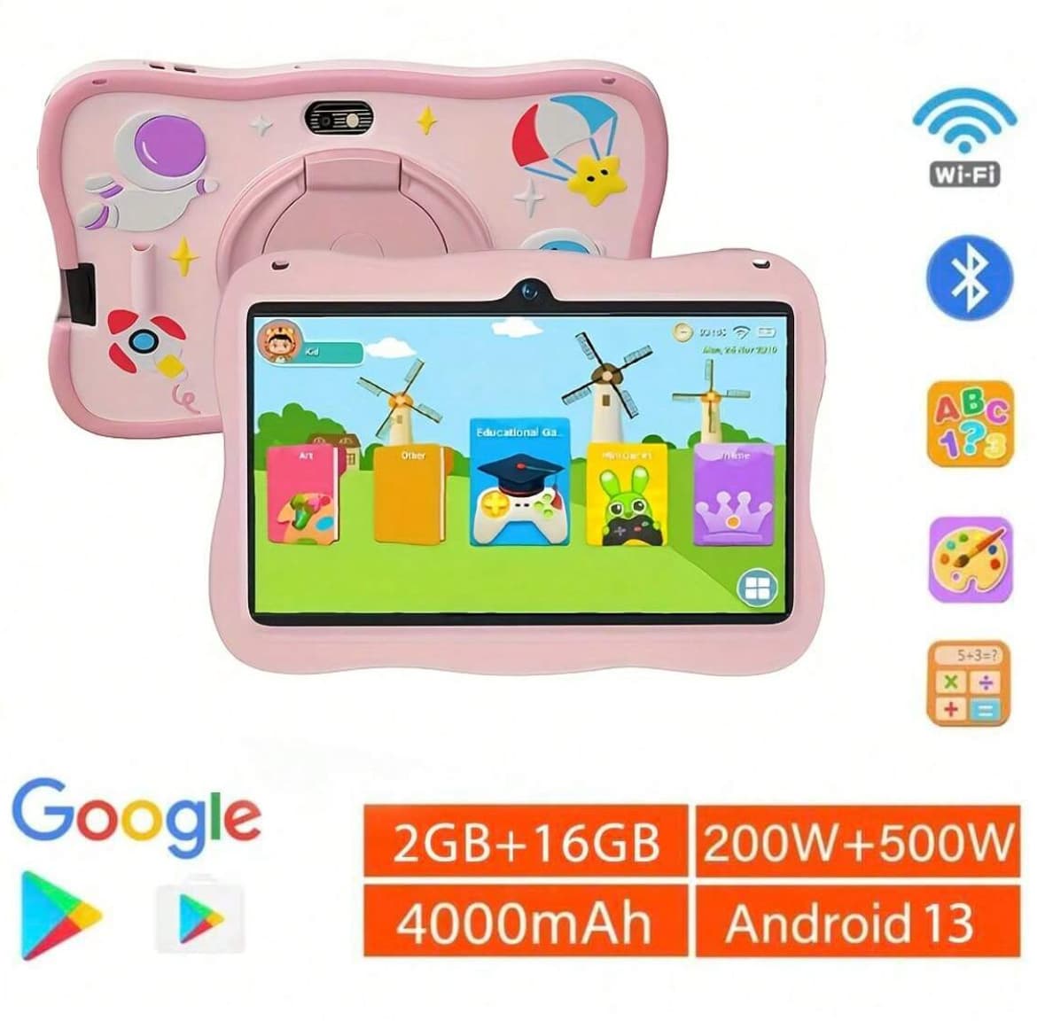 7-inch astronaut WIFI astronaut children's tablet cross-border toys children's early education reading ready stock