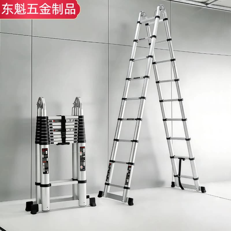 Ladder Home Folding A-Frame Ladder Portable Aluminum Alloy Engineering Ladder Indoor Small Stairs Multifunctional Telescopic Ladder
