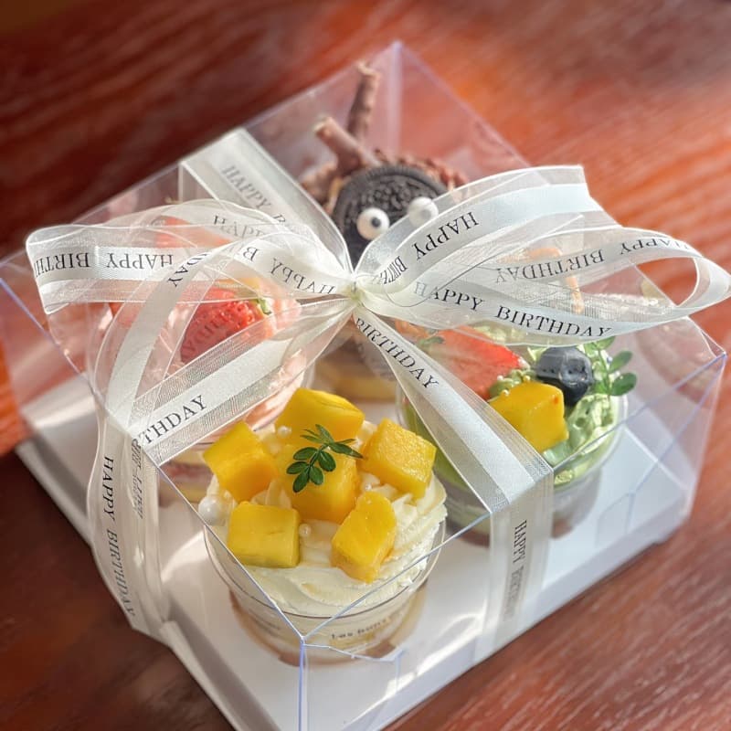 Baking Cupcake Box Muffin Cupcake Container 2 4 6 9 12 Slots Eco-Friendly Baking Box