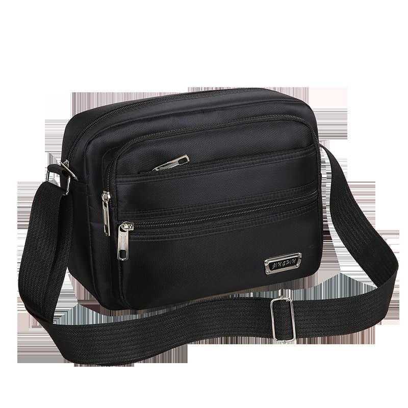 Men's Women's Nylon Canvas Business Bag Single Shoulder Crossbody Oxford Cloth Receipt Bag For Sales Invoices