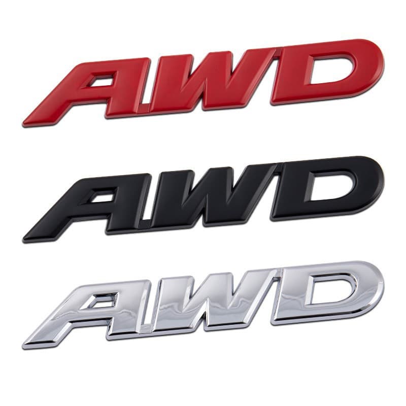 Suitable for Honda CRV Geshitu AWD label modified four-wheel drive metal scratch car sticker side label VTI label tail label