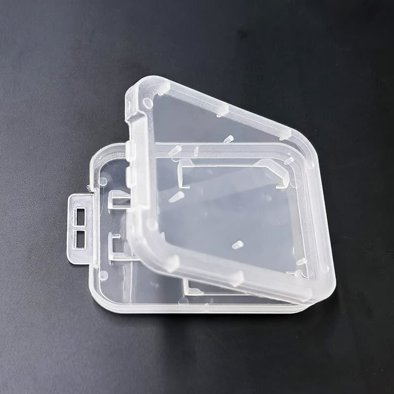 TF Card + SD Card Dual Case, Dual Card White Case, Memory Card Storage Plastic Box, Storage Card Protection Box