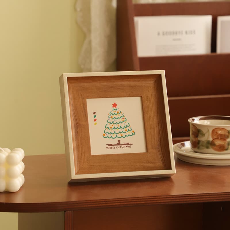 Vintage Premium Air Plant Photo Frame Empty Frame Stand American Square Decorative Picture Frame Desktop Frame