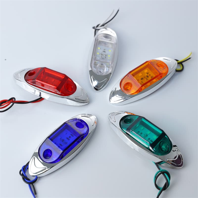 Colorful Truck Side Light Ground Illumination Waterproof Trailer Side Light Turn Signal Width Indicator Trailer Bus Waist Light LED Signal Light
