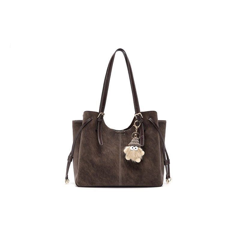 Cross-border Fashion Versatile Women's Large Capacity 2025 New Autumn/Winter Stylish Minimalist Retro Commuter Basket Tote Bag