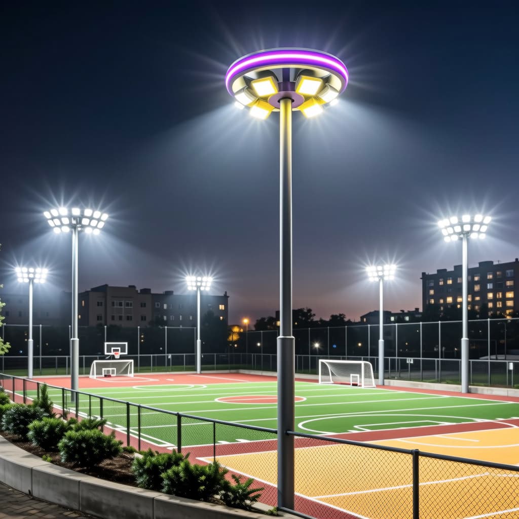 Outdoor Waterproof Lighting Lamp 10m 12m 15m for Basketball and Football Courts, Scenic Areas, Squares, Parks, and Roads High Mast Light