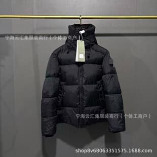 New high-quality correct version D-brand parka cotton jacket with black label and red label, hooded, thick, trendy jacket