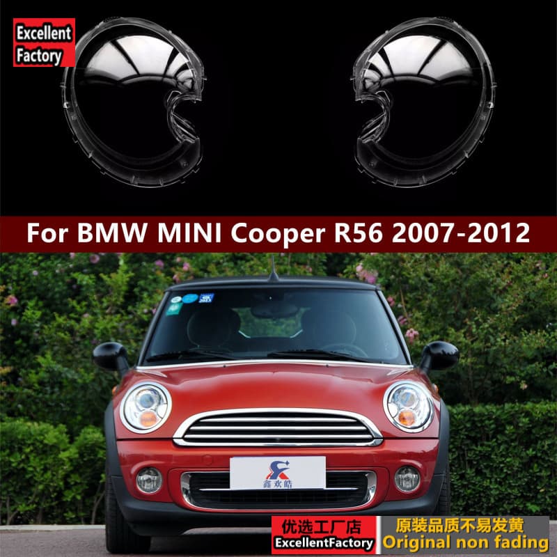 Compatible with 2009 2010 2011 2012 2013 BMW Mini R56 Front Headlight Lens MINI Lamp Housing mini Light Cover