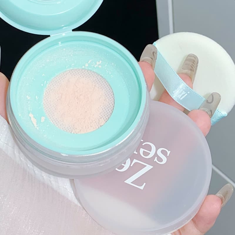 Xixi Is Like Mist, Light and Thin Loose Powder Setting Powder, Matte Soft Focus, Natural Setting Powder, Non-Stuck Powder, Anti-Sweat Powder for Students