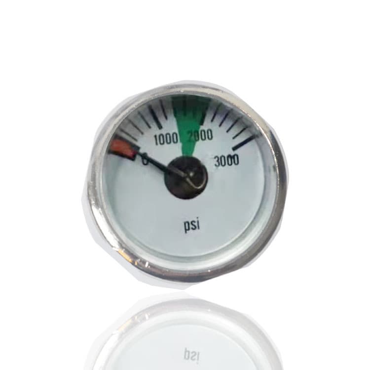 Hexagonal Mini Pressure Gauge Axial Micro High Pressure Y25Z 3000PSI 1/8NPT Y20Z 10mpa