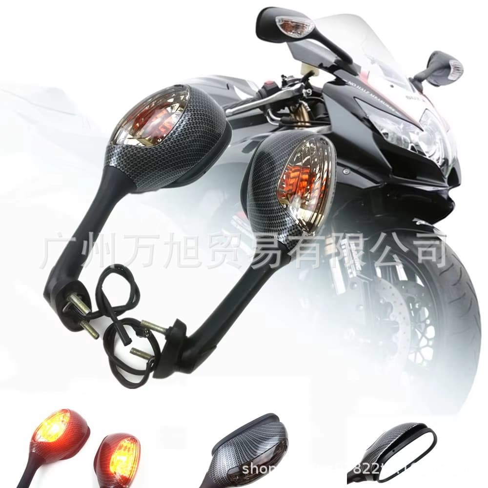 For Suzuki GSXR600 750 1000 SV650 2006-2010 Motorcycle Rearview Mirror
