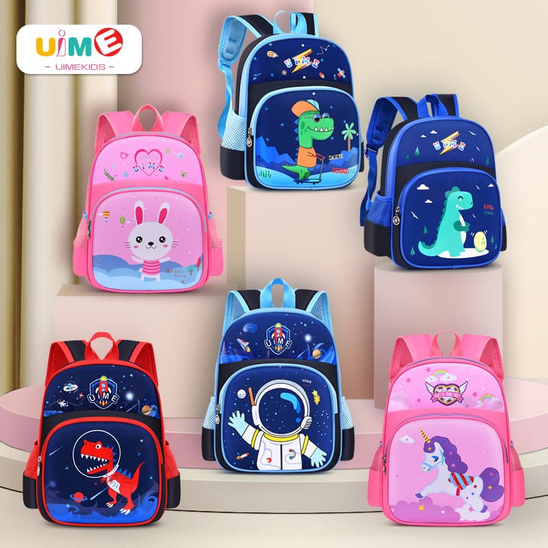 uime children's backpacks for elementary school students aged 3-6, featuring a lightweight, waterproof, cute cartoon design, breathable, and durable design. In stock.