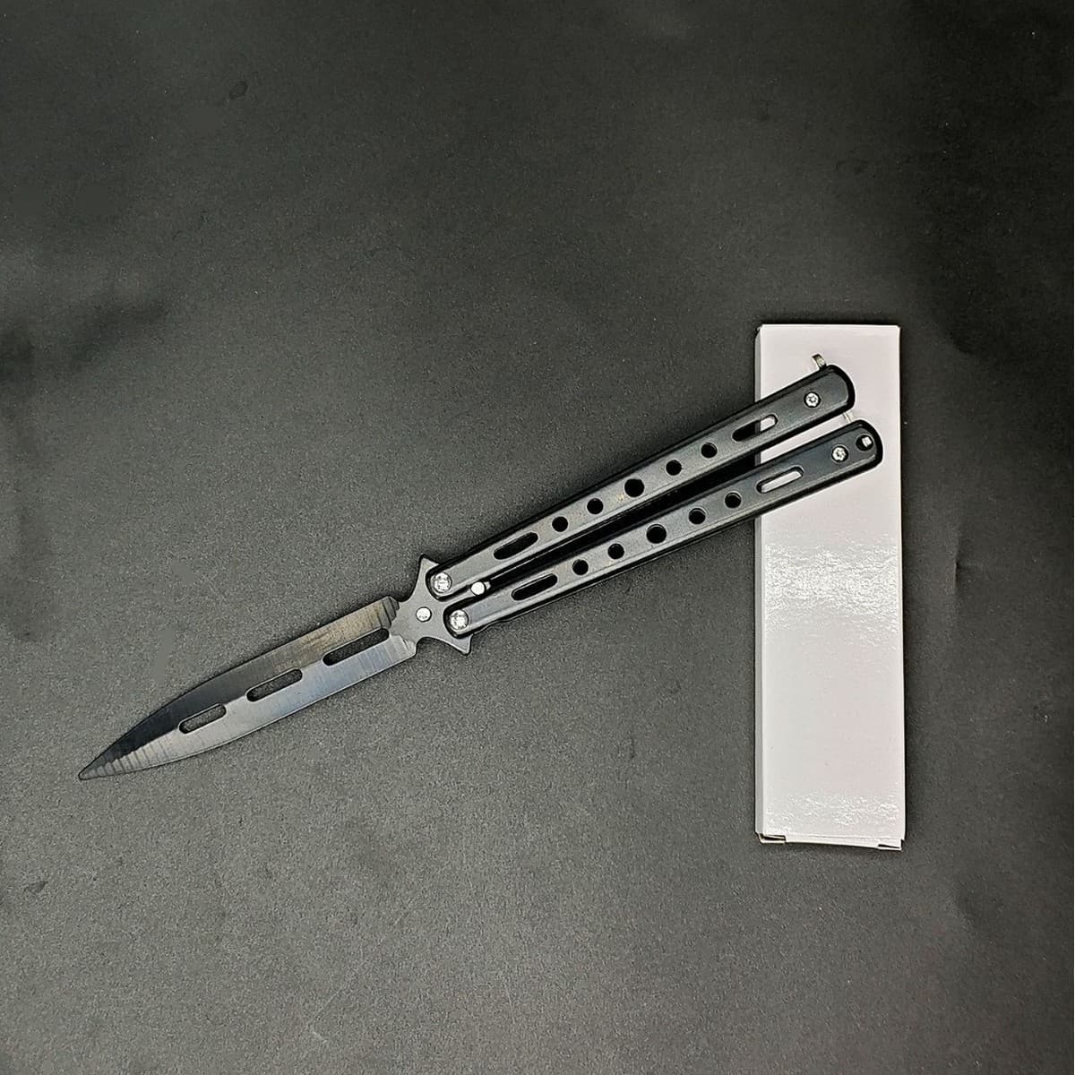 Butterfly comb student version, all-steel model toy training practice, internet-famous balisong cool gadget, unsharpened