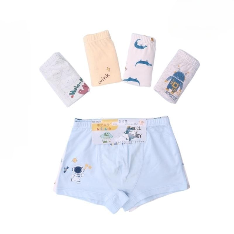 Mr. Milk children's underwear, boys' underwear, modal cotton, large, medium and small children's student underwear, boxer bottoms