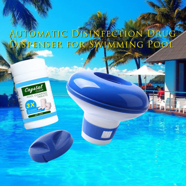 Cross-border Swimming Pool Disinfection Automatic Chemical Feeder Pill Float Dispenser Floating Chlorinator Effervescent Tablet Floating Chemical Box 5