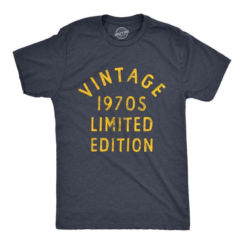 EU Size Pure Cotton TMens Vintage 1970s Limited Edition T Shirt Funny
