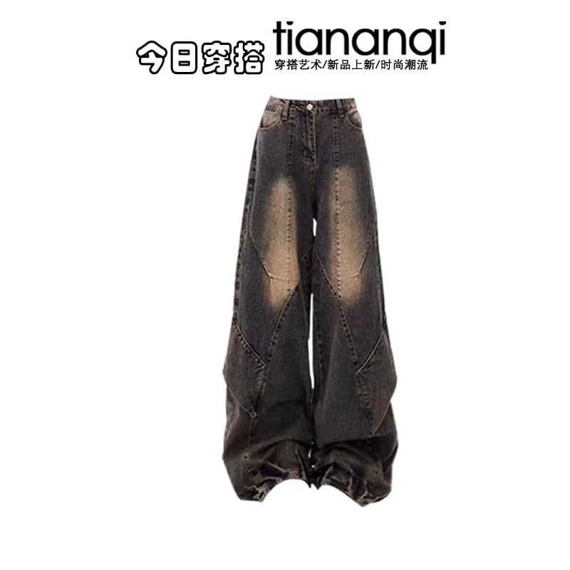2026 New Maillard Retro Wasteland Style Early Spring Outfit Set for Xinjiang Northwest Travel, Trendy Girl Jeans