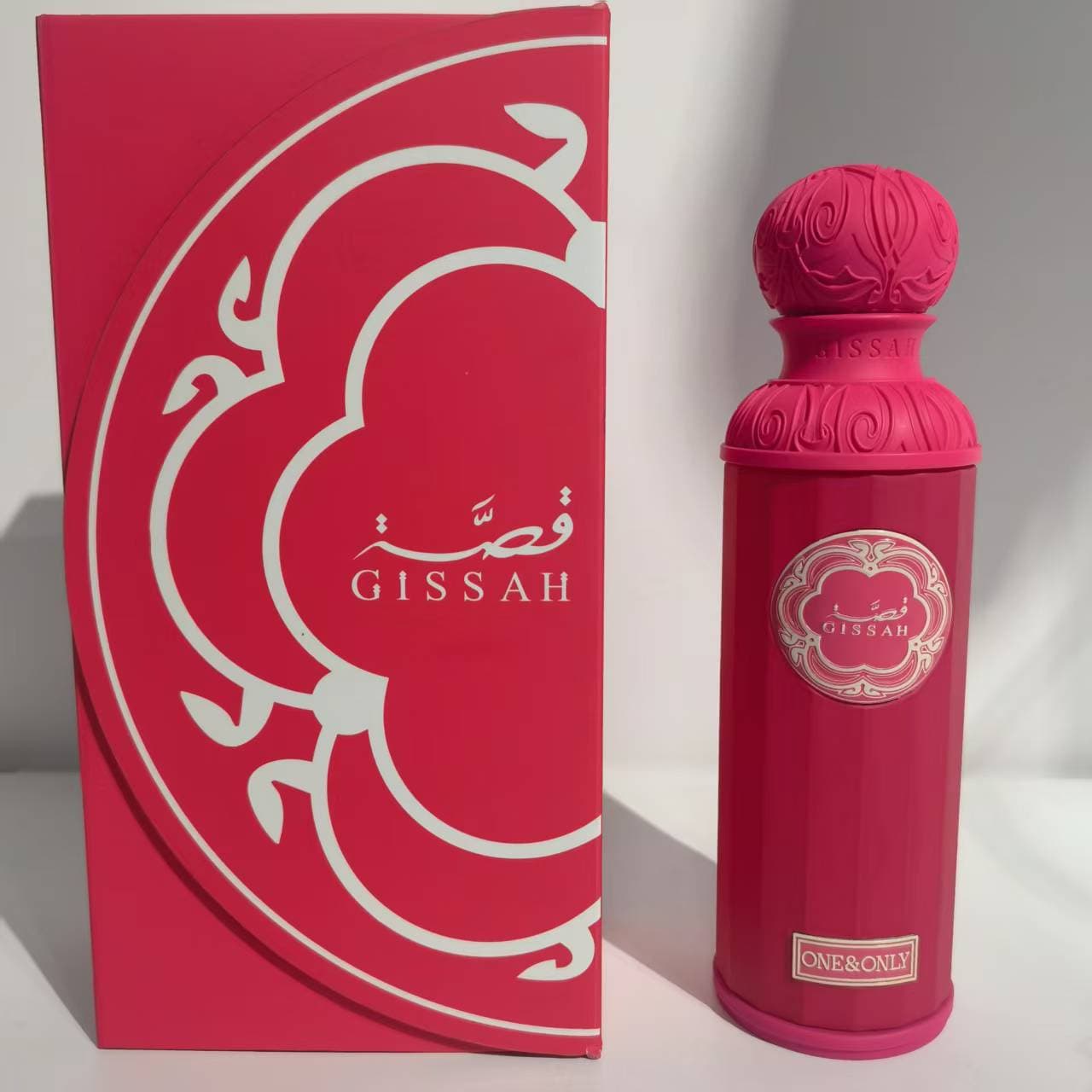 Arabian perfume GISSAH pink gift box 200ml Middle East long-lasting cross-border hot product Dubai perfume wholesale