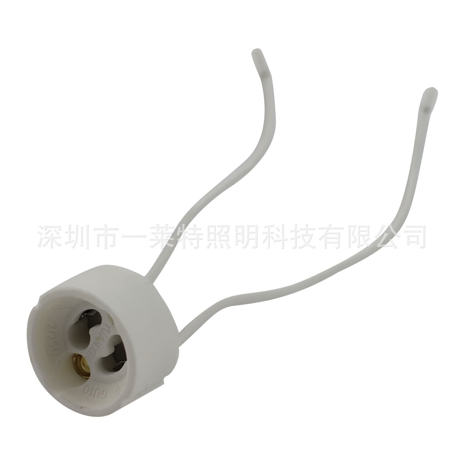 Factory Direct Stock GU10 Lamp Holder Socket Ceramic Aging Socket Halogen Lamp Wire 15CM Lamp Head Lighting Accessories