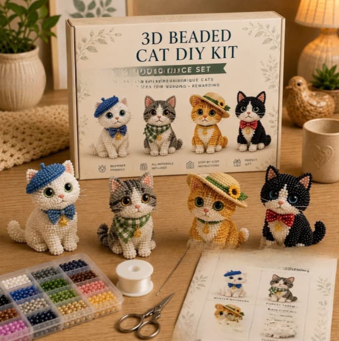 Cross-Border 3D Beaded Animal & Fantasy DIY Set 3D Fantasy Animal Beading Set Hot-Selling Item