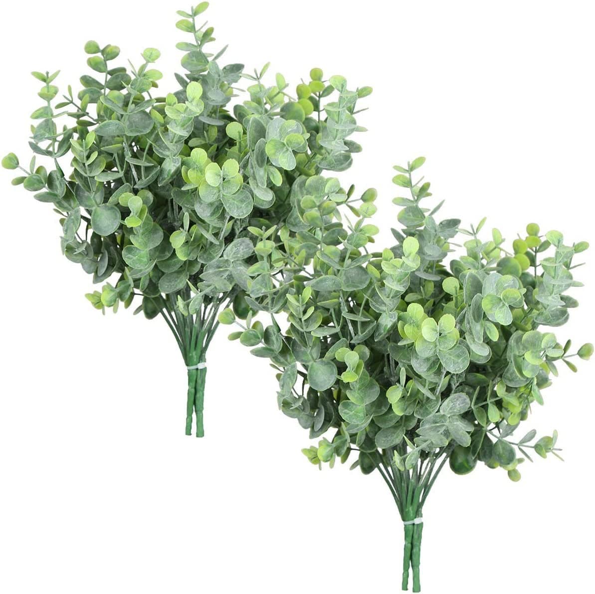 Artificial Spray Eucalyptus Leaves Artificial Green Eucalyptus Branches Plant Home Decoration Simulation 7-Branch Green Plant Leaves
