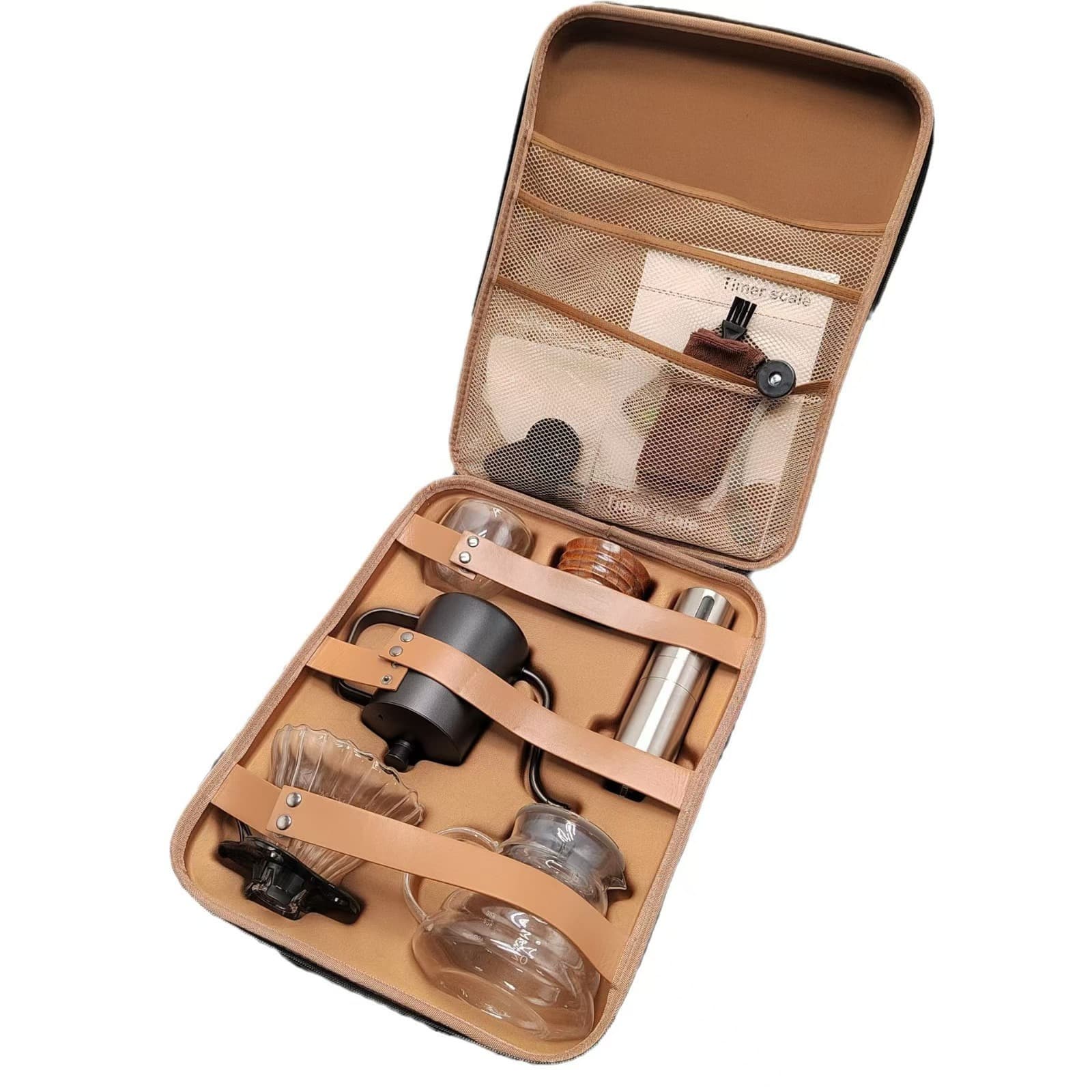Source factory EVA coffee machine set bag, original tea set packaging, new style hard shell portable storage.