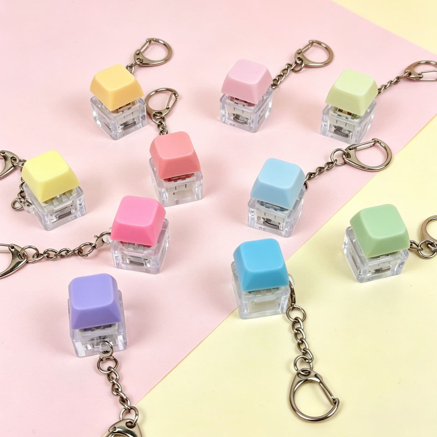 Macaron luminous decompression button test axis cross axis decompression artifact pendant children's toys gifts wholesale