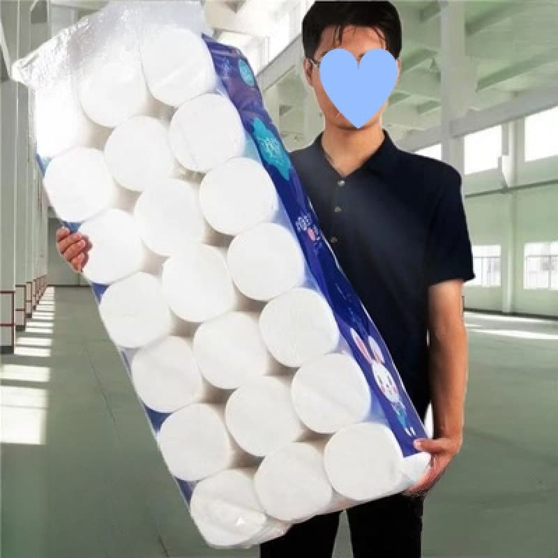 Bulk wholesale of roll toilet paper, virgin wood pulp, coreless rolls for household use, by the case, quantity per pack equals rolls